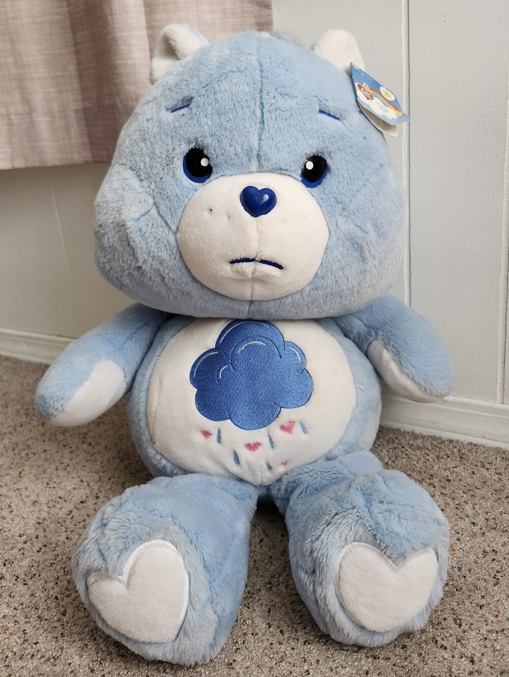 Care Bears Grumpy Bear Vintage Large Stuffed Animal Y2k
